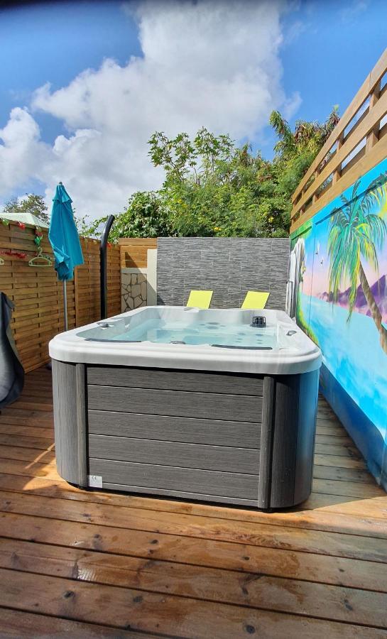 "Chez Claudia "Charmant Logement Avec Jacuzzi Privatif En Toute Intimite Sur Belle Terrasse Exterieure En Bois Et Piscine Courcelles Экстерьер фото