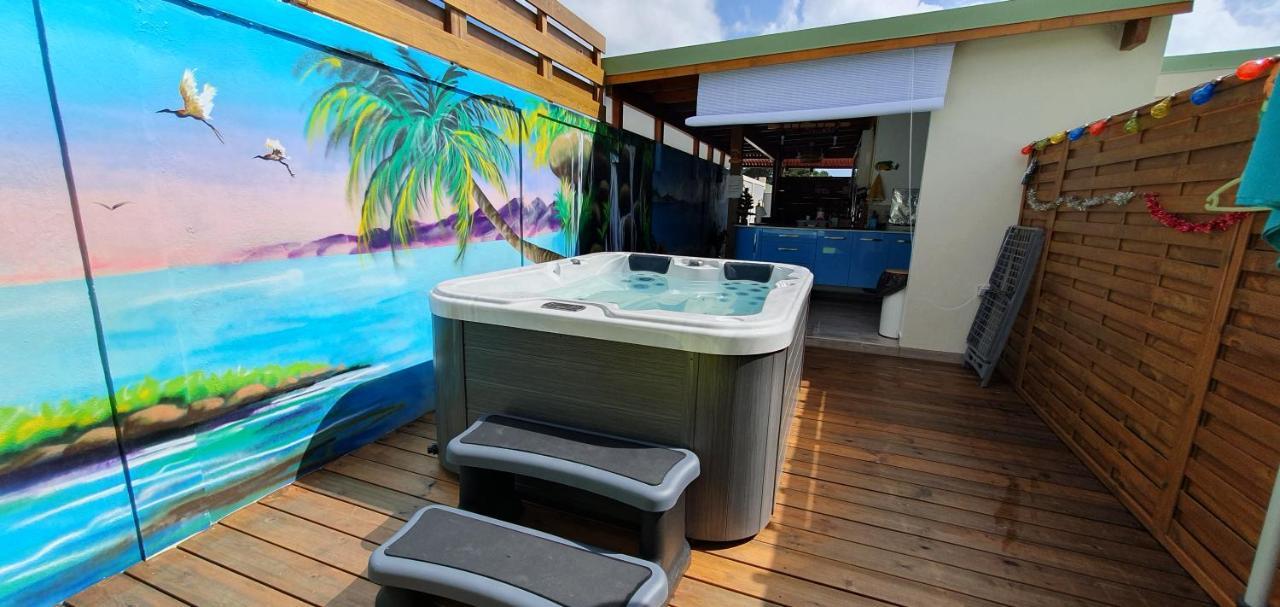 "Chez Claudia "Charmant Logement Avec Jacuzzi Privatif En Toute Intimite Sur Belle Terrasse Exterieure En Bois Et Piscine Courcelles Экстерьер фото